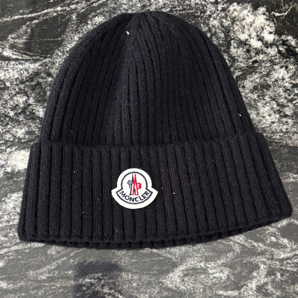 Unisex moncler black hat